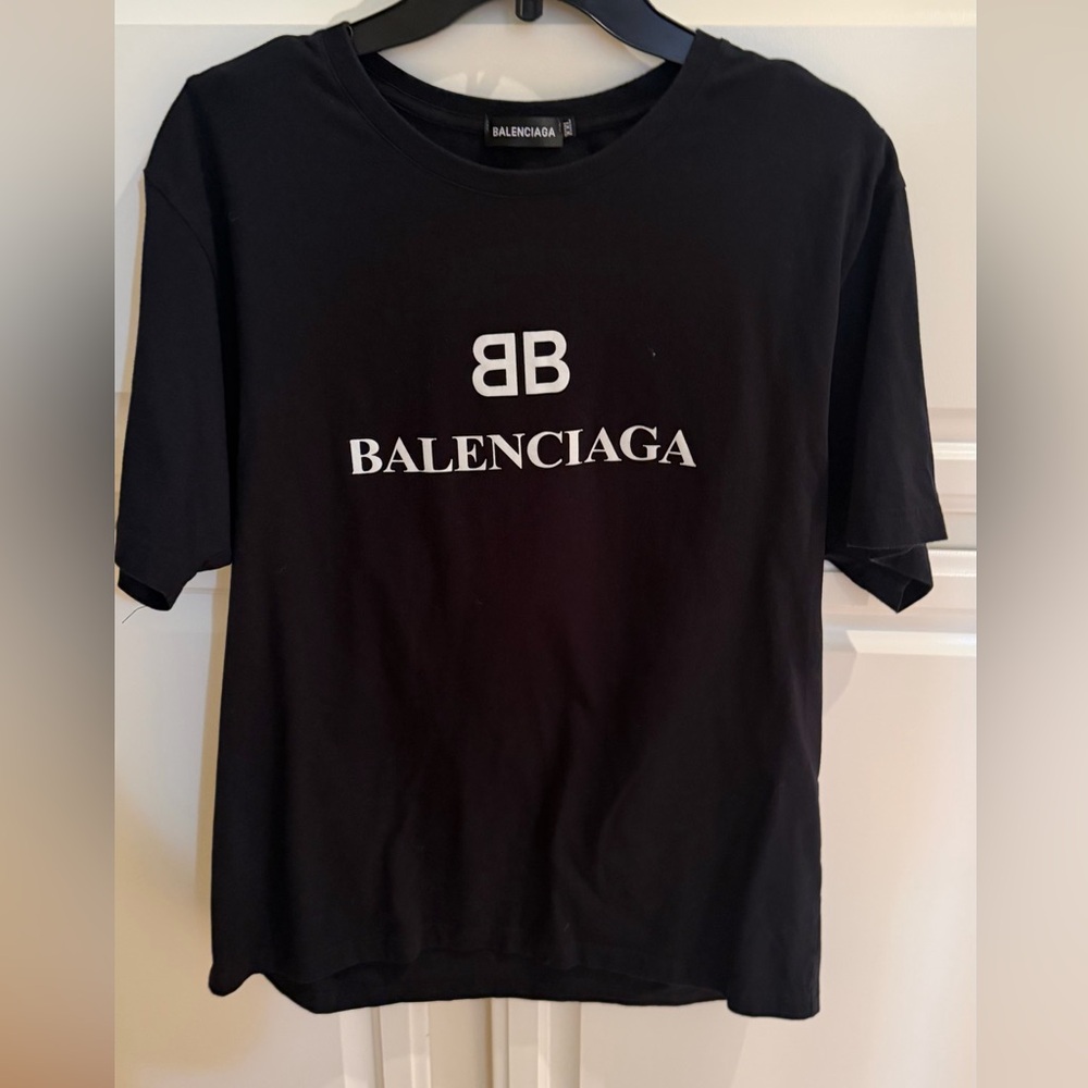 Balenciaga Black Logo Tee Balenciaga BB Pixel 
Shirt 'Black/White' size XXL